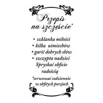Naklejki ścienne napisy cytaty 180cm wysyłka w 24H