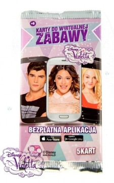 DISNEY VIOLETTA KARTY DO WIRTUALNEJ ZABAWY 5 KART