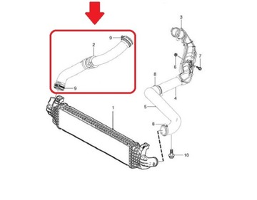 ШЛАНГ ТУРБОИНТЕРКУЛЕРА VOLVO V70 S80 30792127