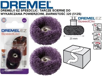 2 шт. АБРАЗИВНЫЙ ДИСК P320 (512S) DREMEL