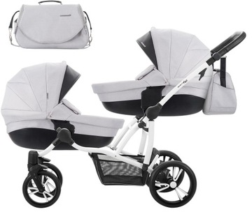 КОЛЯСКА BEBETTO TWIN 42 CYBEX ATON 5 SET 0-13