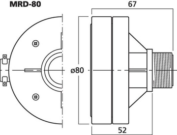 Рупорный твитер MRD-80 IMG STAGE LINE