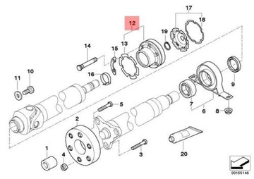 SILNÝ KLOUB KLIKOVÉ HŘÍDELE BMW 3 E46 5 E60 E61 32Z 100MM