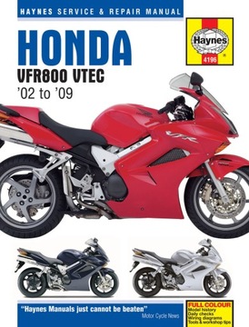 HONDA VFR800 V-TEC V-FOURS 02-09 INSTRUKCJA NAPRAW