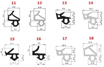 Уплотнители оконные VEKA S-834x