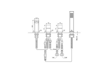 фото ориг. №6, -4 opening bathtub faucet keria excellent