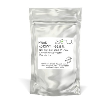 Kwas Kojowy 99,5% 10g depigmentacja, oczyszczenie