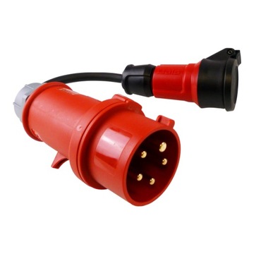 Adapter 16A/5P na 16A 230V kabel przejściowy 30cm