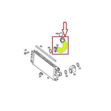 ШЛАНГ ТУРБО ИНТЕРКУЛЕРА MERCEDES A9065285082