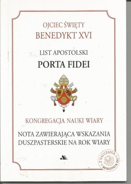 List apostolski PORTA FIDEI - Benedykt XVI