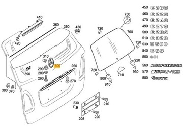 MERCEDES TŘÍDA E W211 ZNAK ZNAKY HVĚZDA NA KRYT ZADNÍ KOMBI