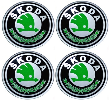 SKODA 70mm NAKLEJKI NA FELGI DEKIELKI KOLPAKI