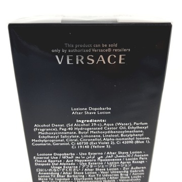 VERSACE Pour Homme ПОСЛЕ БРИТЬЯ 100 мл магазин