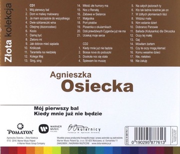 АГНЕШКА ОСЕЦКА ЗОЛОТАЯ КОЛЛЕКЦИЯ /2CD/