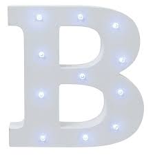 ŚWIECĄCE LITERY 20 CM 3D drewniane LED inicjały