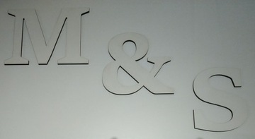 ДЕРЕВЯННЫЕ БУКВЫ D 18СМ - СВАДЕБНЫЕ ИМЕННЫЕ УКРАШЕНИЯ