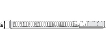фото ориг. №6, Purmo radiator panel lower steel cv11 600x600