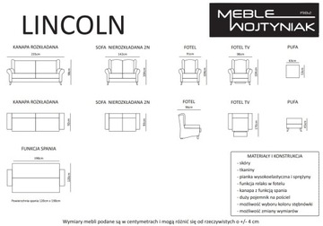 Стильный раскладной диван Lincoln с ушками.