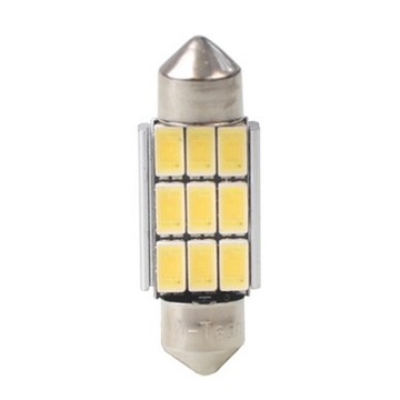 Светодиоды OSRAM C5W 36мм 9xSMD ТЕПЛЫЕ CANBUS 2ШТ.