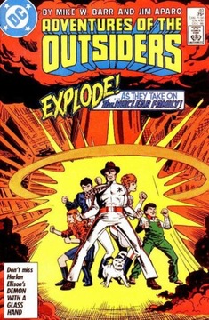 ADVENTURES OF THE OUTSIDERS # 40-1986-KOMIKS- 8.5