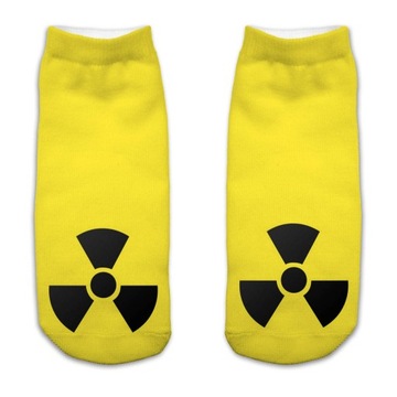 SKARPETKI STOPKI FULLPRINT 3D RADIOACTIVE MODNE