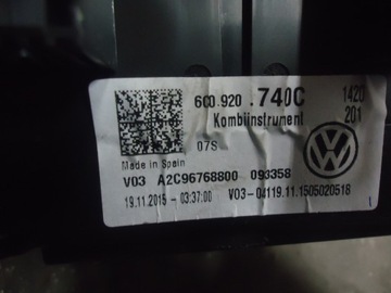 СЧЕТЧИК VW POLO 6C0920740C, CZ-WA