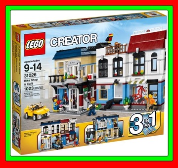 LEGO CREATOR 31026 ВЕЛОСАГАЗИН 3 В 1 КРУГЛОСУТОЧНОЕ КАФЕ