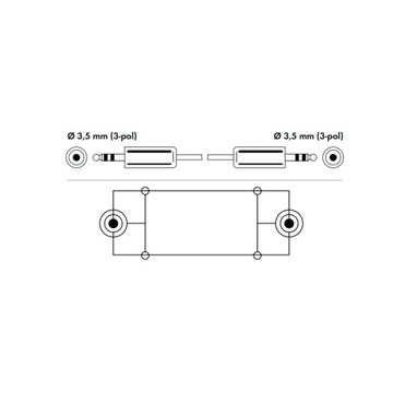 Kabel AUX Mini Jack 3.5mm 2x wtyk Męski 1,5m Przedłużacz Przewód Audio