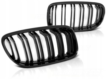 GRILL NERKI BMW E90 E91 09-11R BLACK POŁYSK DOUBLE