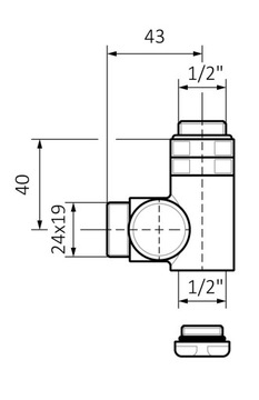 Встроенный клапан 1/2