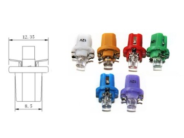 Żarówka R5 T5 W2W z cokołem Opel VW LED 12V B8.5D