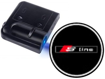 ŚWIATŁA LED POWITALNE LOGO AUDI S-LINE BEZPRZEWODO