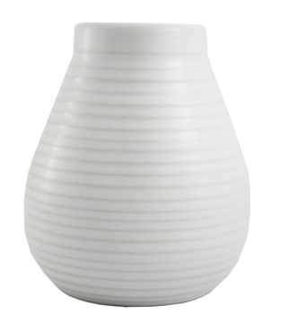Matero Ceramiczne Calabaza Białe - do Yerba Mate