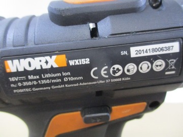 Дрель-отвертка WORX WX 152 16 В