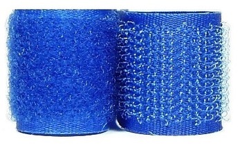 Taśma RZEP 25mm 1mb KOMPLET kolory NIEBIESKI
