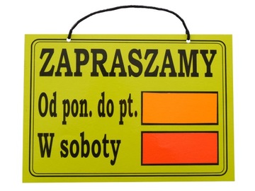 TABLICA INFORMACYJNA OTWART PON-SB ZAWIESZKA 30X21