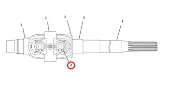 ВАЛ КРЕСТОВОЙ CAT 428C 432D 442D 1388527