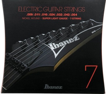 Ibanez struny gitary elektryczne 7-strunowej 9-54