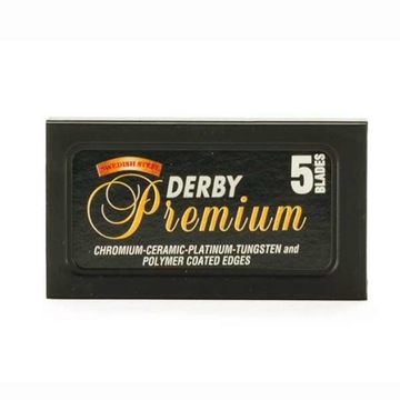 Целые классические бритвенные лезвия Derby Premium, 5 шт.