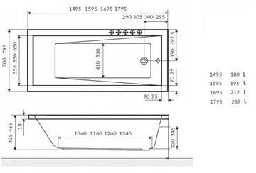 ОТЛИЧНЫЙ WANNA WAVE SLIM 150x70+НОГИ