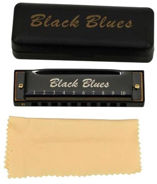 Диатоническая губная гармошка Blues Black C, ЧЕРНАЯ