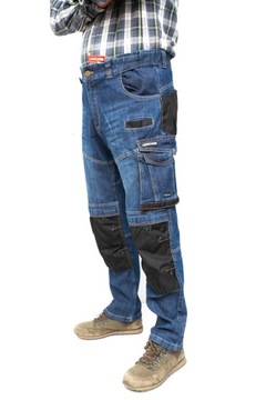 LAHTI PRO SPODNIE ROBOCZE JEANS ELASTYCZNE ROZ.3XL