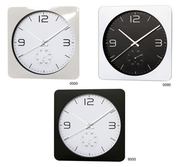 Zegar ścienny z termometrem E01.3689