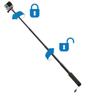 SOLIDNY MONOPOD wysięgnik RAMIĘ uchwyt stick GoPro