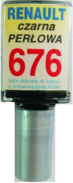 RENAULT 676 CZARNA PERŁOWA LAKIER SAMOCHODOWY ZAPRAWKA DO RYS 10 ML ARA