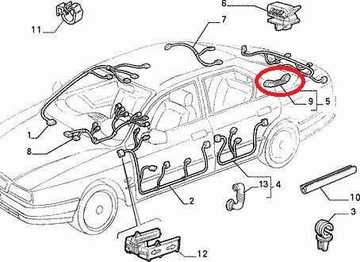 ALFA ROMEO 166 KAPPA PŘECHODKA KRYT KUFRU 100