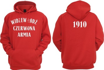 WIDZEW ŁÓDŹ bluza z kapturem 3 wzory 3 kolory M