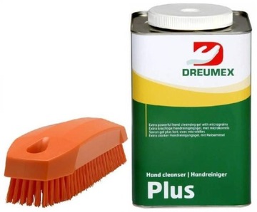 DREUMEX PLUS Pasta Żel BHP do rąk + szczotka VIkan