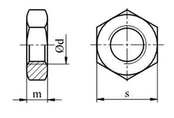 Гайки низкие М18х1 DIN439 класс 04, 5 шт.