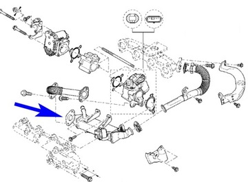 Заглушка EGR Renault Nissan Vivaro 2.0 dCi CDTI